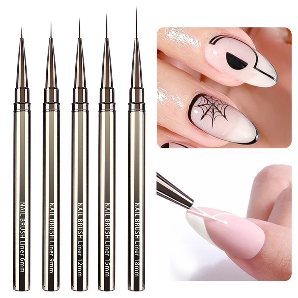 Detailing Brush Set - 5 Parçalı Profesyonel Tırnak Sanatı Fırça