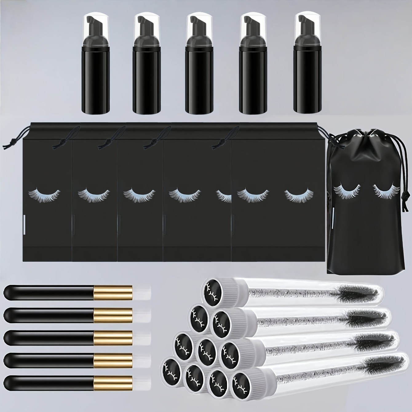 20 Adet Kirpik Bakım Seti - 5  - Detailing Brush Set incelemesi ve fiyatı